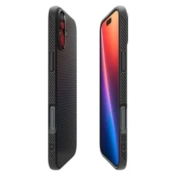 Telefontok iPhone 16 - SPIGEN LIQUID AIR - fekete szilikon tok-3