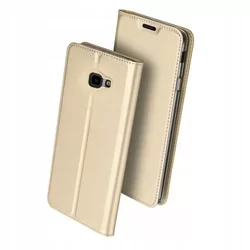 Telefontok Samsung Galaxy A30 / Galaxy A20 - Dux Ducis arany flipcover tok-1