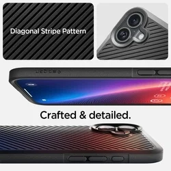 Telefontok iPhone 16 - SPIGEN CORE ARMOR - fekete szilikon tok-6