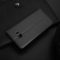 Telefontok Samsung Galaxy A30 / Galaxy A20 - Dux Ducis fekete flipcover tok-1