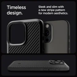 Telefontok iPhone 16 Pro - SPIGEN CORE ARMOR - fekete szilikon tok-7