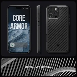 Telefontok iPhone 16 Pro Max - SPIGEN CORE ARMOR - fekete szilikon tok-8