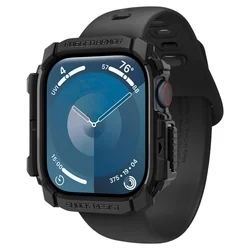 Apple Watch 10 / 11 (42 mm) okosóra tok - SPIGEN RUGGED ARMOR matt fekete szilikon tok-4