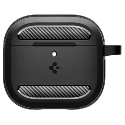 AirPods 4 tartó: Airpods 4 - Spigen Rugged Armor matt fekete tok-6