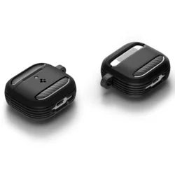 AirPods 4 tartó: Airpods 4 - Spigen Rugged Armor matt fekete tok-7