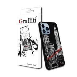 iPhone 16 Pro telefontok - Graffiti No.200 mintás szilikon tok-2