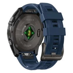 GARMIN FENIX 5X / 5X PLUS / 6X / 6X PRO / 7X / 8 (47 mm) - TECH-PROTECT kék szilikon szíj-1