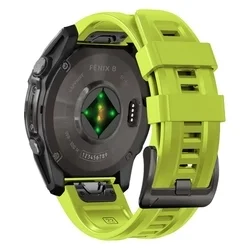 GARMIN FENIX 5X / 5X PLUS / 6X / 6X PRO / 7X / 8 (51 mm) okosóra szilikon szíj - TECH-PROTECT lime szilikon szíj ﻿-1