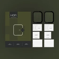 Apple Watch 10 / 11 (42 mm) okosóra fólia - kijelzővédő fólia fekete kerettel (2 db)-1