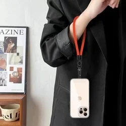 Telefontok: Univerzális - tokba helyezhető csuklópánt - narancs/fekete-2