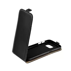 Telefontok Samsung Galaxy A50 - Lefelé nyíló Flexi Fliptok fekete-1