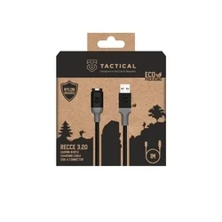 TACTICAL Recce 3.20 - Garmin sportóra töltő, fekete/szürke, USB szövet kábellel-2
