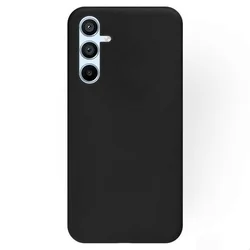 Samsung Galaxy S24 FE telefontok - fekete szilikon hátlap tok-1