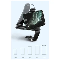 Baseus SUDZ-A01 autóstartó - műszerfalra rögzíthető autóstartó, fekete-4