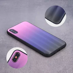 Telefontok Samsung Galaxy A20 - pink-fekete üveg hátlaptok-4