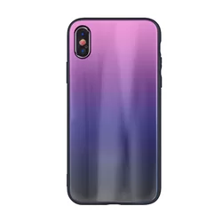 Telefontok Samsung Galaxy A20 - pink-fekete üveg hátlaptok-1