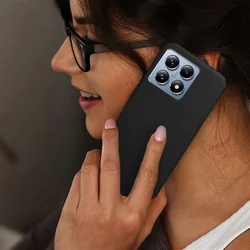 Xiaomi 14T Pro 5G telefontok - fekete szilikon hátlap tok-3