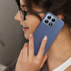 Xiaomi 14T Pro 5G telefontok - kék szilikon hátlap tok-3