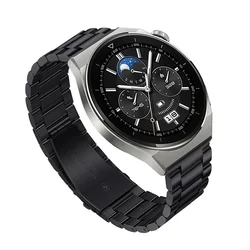 Huawei Watch GT 4 (46 mm) okosóra szíj - F- Design FS06 - fekete fém szíj (szíj szélesség: 22 mm)-1