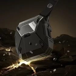 Supcase Matrix - AirPods 4 tartó - fekete ütésálló tok, csuklópánttal-3