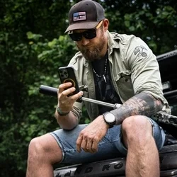 Tactical MagForce telefontok - iPhone 16 Pro Max - MagSafe kompatibilis áttetsző fekete/sárga műanyag hátlap tok-4