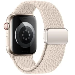 Apple Watch 6/7/8/9/10/SE (40 / 41 / 42 mm) okosóra szíj - Tech- Protect Nylonmag - titanium szövet szíj-1