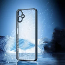 Samsung Galaxy A06 - DUX DUCIS Aimo - átlátszó hátlap tok, fekete kerettel-2