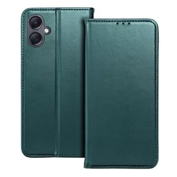 Samsung Galaxy A06 telefontok - Smart Magnetic zöld szilikon keretes mágneses könyvtok-5