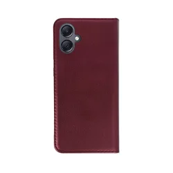 Samsung Galaxy A06 telefontok - Smart Magnetic burgundy szilikon keretes mágneses könyvtok-2