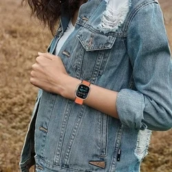 Apple Watch 6/7/8/9/10/SE (40 / 41 / 42 mm) okosóra szíj - Tech- Protect Nylon - narancssárga szövet szíj-2