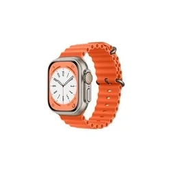 Apple Watch 38 / 40 / 41 mm okosóra szíj - F- Design FA12 - narancssárga szilikon szíj-2