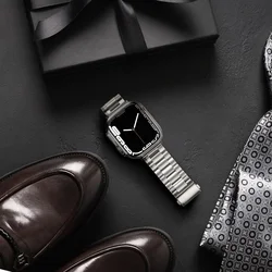 Apple Watch 38 / 40 / 41 mm okosóra szíj - F- Design FA10 - ezüst fém szíj-4