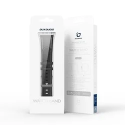 Apple Watch 38 / 40 / 41 mm okosóra szíj - Dux Ducis YS - kék bőr szíj-2