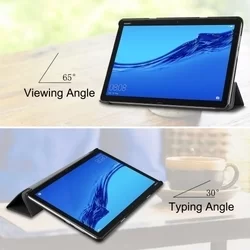 Tablettok Huawei Mediapad M5 Lite 10.1 col - fekete smart case tablet tok-3