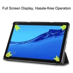 Tablettok Huawei Mediapad M5 Lite 10.1 col - fekete smart case tablet tok-4