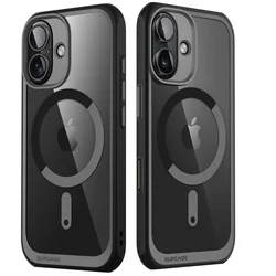 Telefontok iPhone 16 - SUPCASE UB MAG MAGSAFE fekete-átlátszó ütésálló tok-3