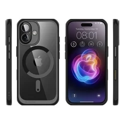 Telefontok iPhone 16 - SUPCASE UB MAG MAGSAFE fekete-átlátszó ütésálló tok-5