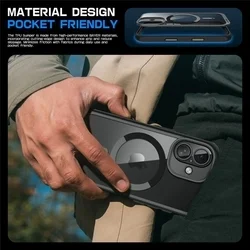 Telefontok iPhone 16 - SUPCASE UB MAG MAGSAFE fekete-átlátszó ütésálló tok-6