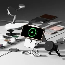 Telefontok iPhone 16 Pro Max - RINGKE SILICONE MAGNETIC MAGSAFE púder pink hátlap tok-6