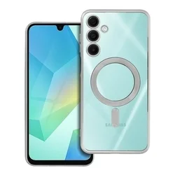 Telefontok Samsung Galaxy A16 4G / 5G - ELECTRO MAG COVER - MagSafe kompatibilis ezüst/kék szilikon tok-1