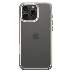 Telefontok iPhone 16 Pro Max - SPIGEN ULTRA HYBRID - átlátszó/titánium szilikon tok-6