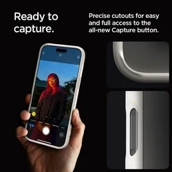 Telefontok iPhone 16 Pro Max - SPIGEN ULTRA HYBRID - átlátszó/titánium szilikon tok-10