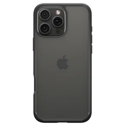Telefontok iPhone 16 Pro Max - SPIGEN ULTRA HYBRID - átlátszó/fekete szilikon tok-3