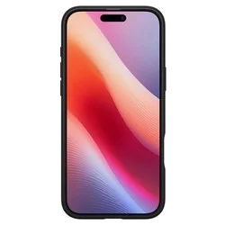 Telefontok iPhone 16 Pro - SPIGEN ULTRA HYBRID - átlátszó/fekete szilikon tok-6