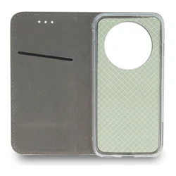 Xiaomi Redmi 14C telefontok - Smart Magnetic zöld szilikon keretes mágneses könyvtok-3