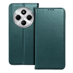 Xiaomi Redmi 14C telefontok - Smart Magnetic zöld szilikon keretes mágneses könyvtok-6