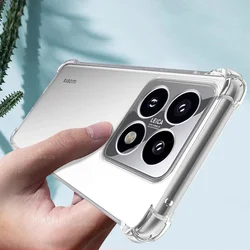 Xiaomi 14T Pro 5G telefontok - ütésálló átlátszó hátlap tok-1