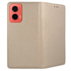 Motorola Moto G35 5G - arany mágneses szilikon keretes könyvtok ﻿-2