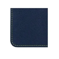 Motorola Moto G35 5G telefontok - Fancy kék / zöld mágneses szilikon keretes könyvtok-3