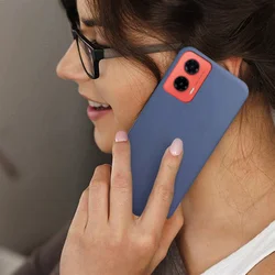 Motorola Moto G35 5G telefontok - kék szilikon hátlap tok ﻿-3